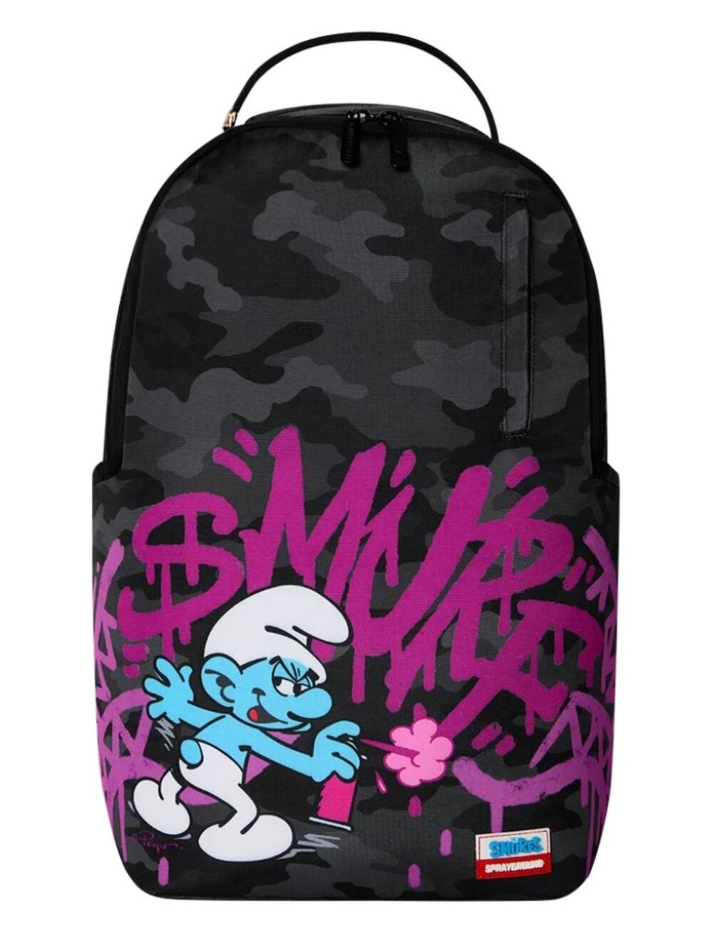 Sprayground Smurfs Shark Tag Backpack